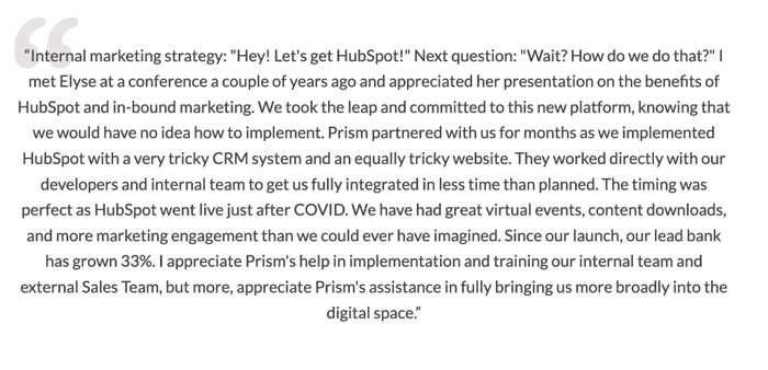 Senior Living Cae Study Testimonial